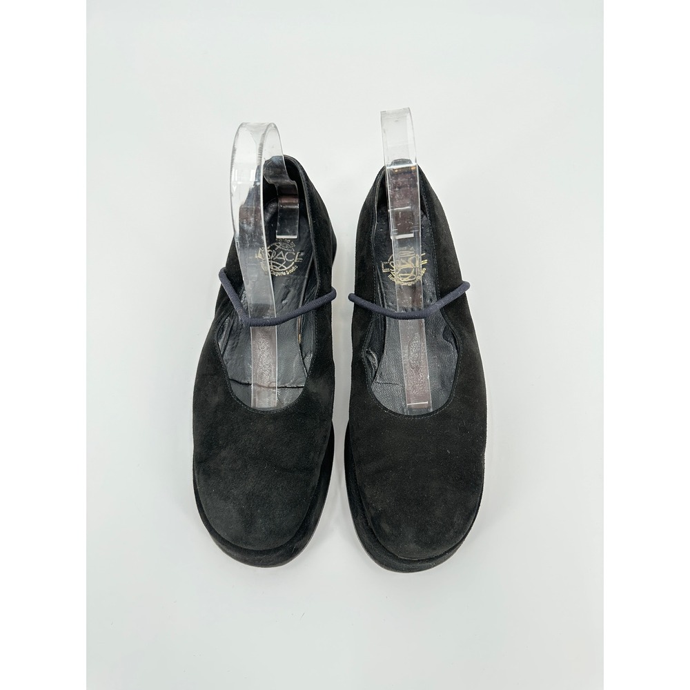 Robert Clergerie Espace Black Suede Platform Mary‎ Jane Shoes Womens 38.5 - Picture 3 of 10